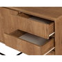 Hanah Home Laxus Takım 20 Juego de Muebles para Sala de Estar Nogal y Negro